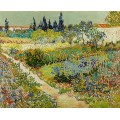 Градина в Арл – Цъфтяща градина с пътека (1888) РЕПРОДУКЦИИ НА КАРТИНИ